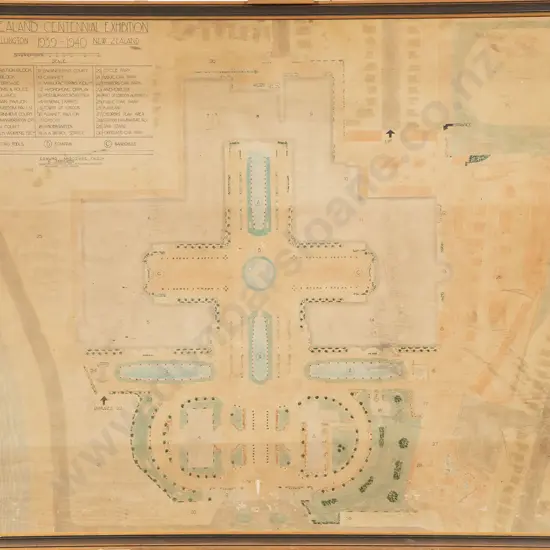 Anscombe & Associates - Plan Of The 1939-1940 New Zealand Centennial Exhibition Complex