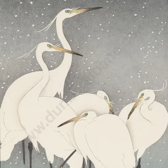 Tadasu Watanabe (Japanese) Woodblock Print