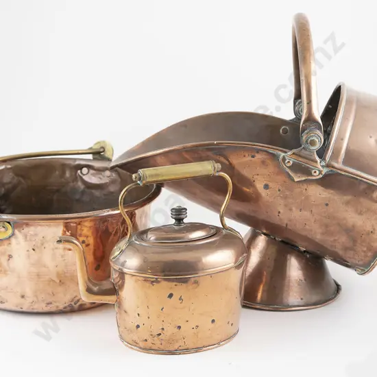 Vict Copper Coal Scuttle