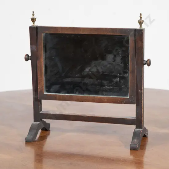 Small C19th Mahogany Swing Toilet Mirror