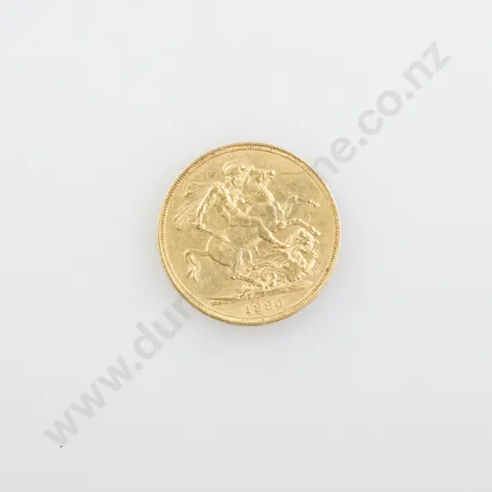 1880 Gold Sovereign
