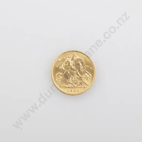 1926 Gold Half Soveriegn
