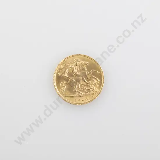 1926 Gold Half Sovereign