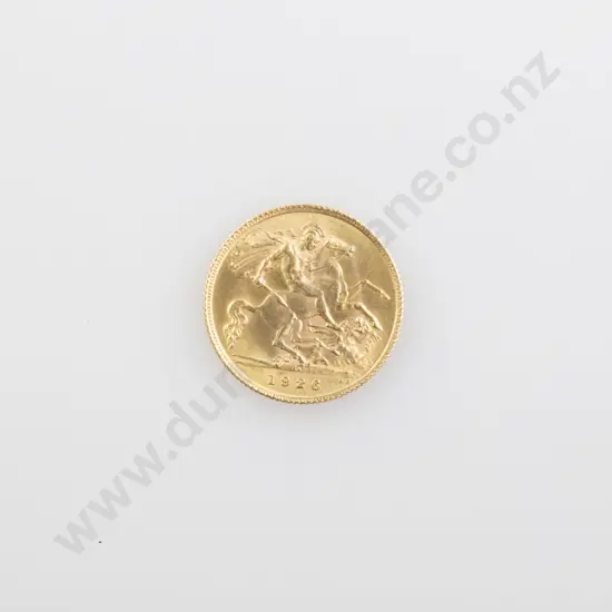 1926 Gold Half Sovereign