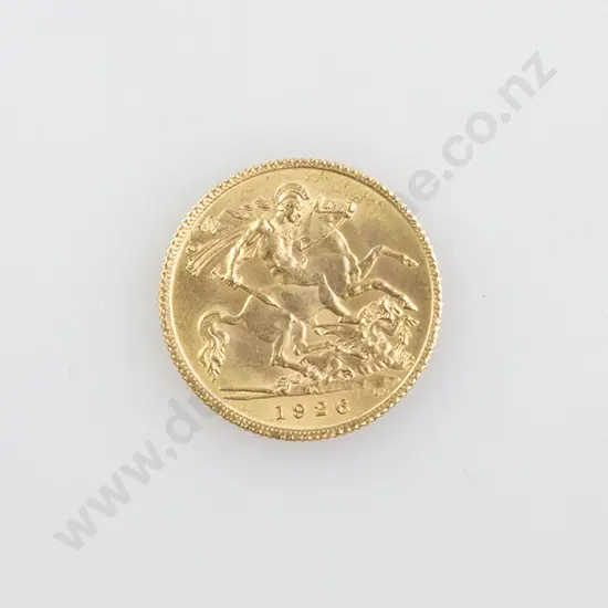 1926 Gold Half Sovereign