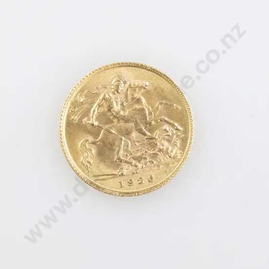 1926 Gold Half Sovereign