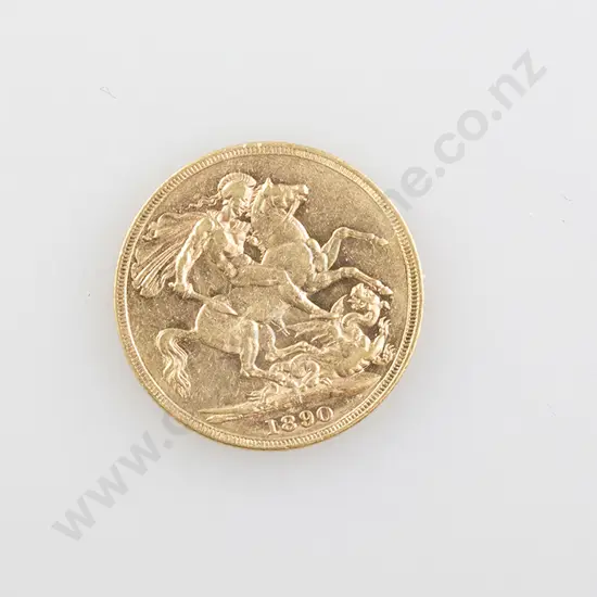 1890 Gold Sovereign