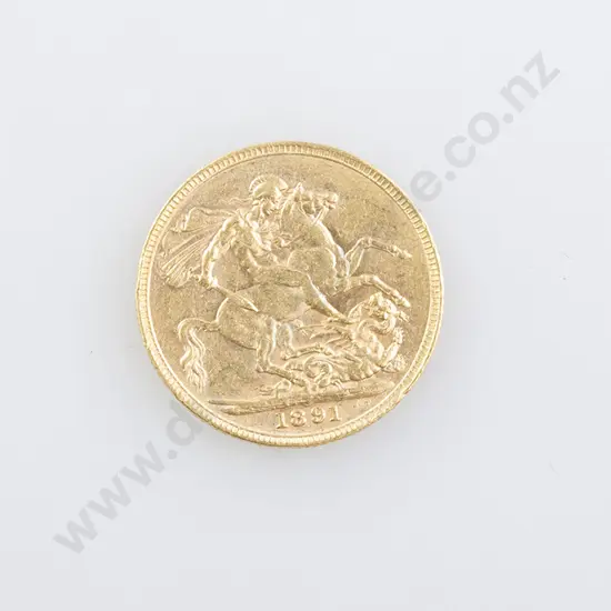 1891 Gold Sovereign