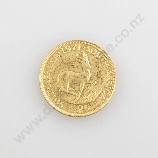 1971 South African 2 Rand Gold Coin