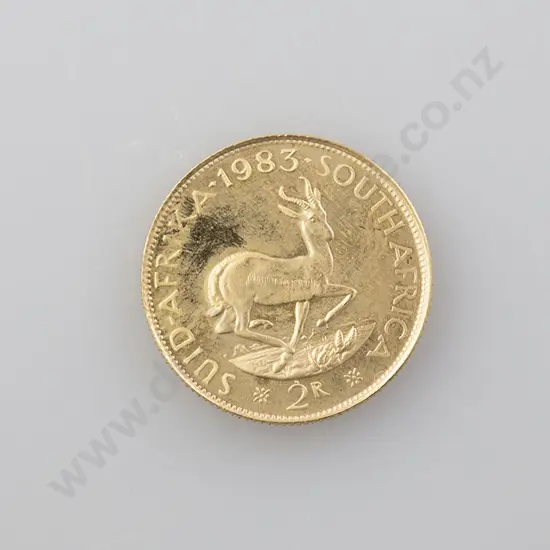 1983 South African 2 Rand Gold Coin