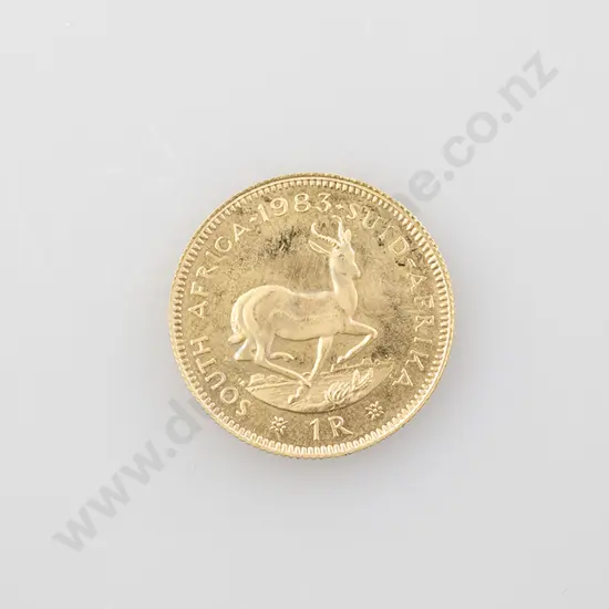 1983 South African 1 Rand Gold Coin