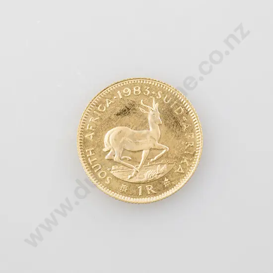 1983 South African 1 Rand Gold Coin