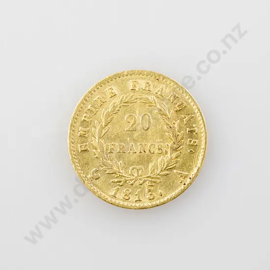 1813 French 20 Franc Gold Coin