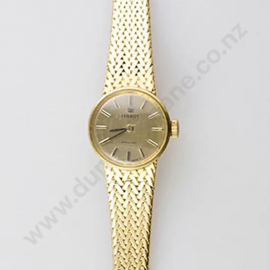 Tissot All 18ct Gold Ladies Dress Wrist Watch