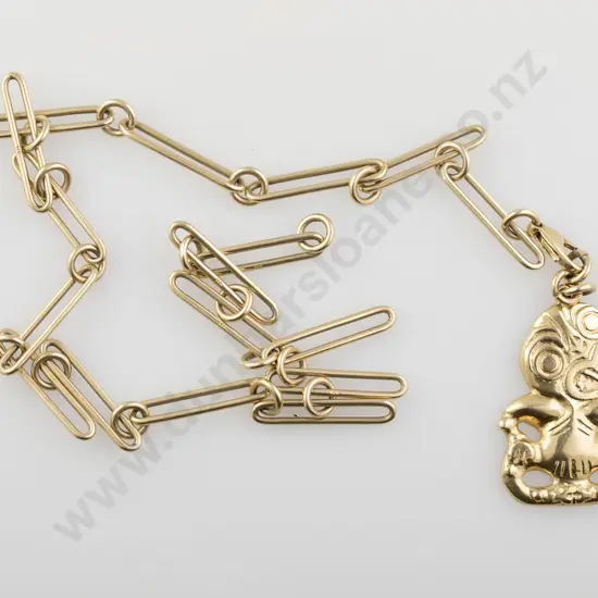 18ct Tiki Pendant on Chain