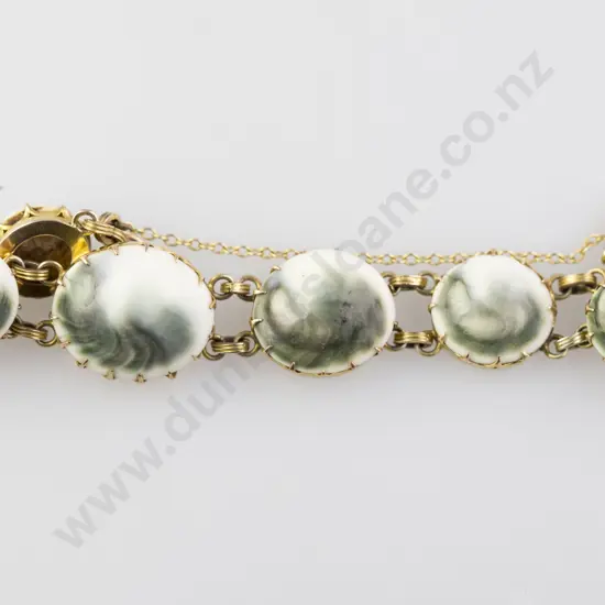 Late C19th (15ct) Cats Eye Bracelet