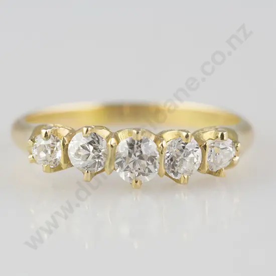 18ct Five Stone Diamond Bridge Ring