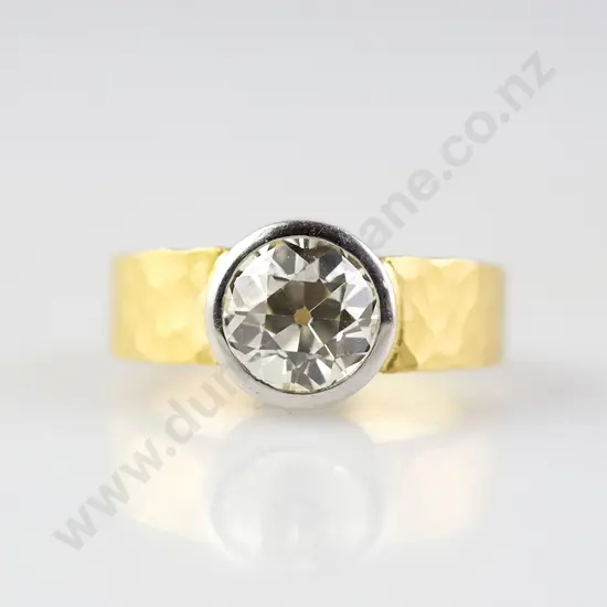 22ct & Platinum Solitaire Diamond Ring
