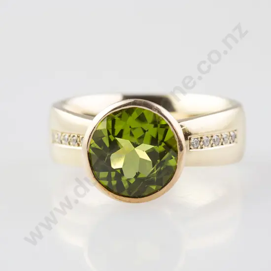 9ct Single Peridot Dress Ring