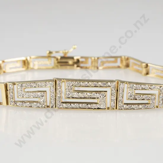 18ct 66stone Diamond Fancy Bracelet