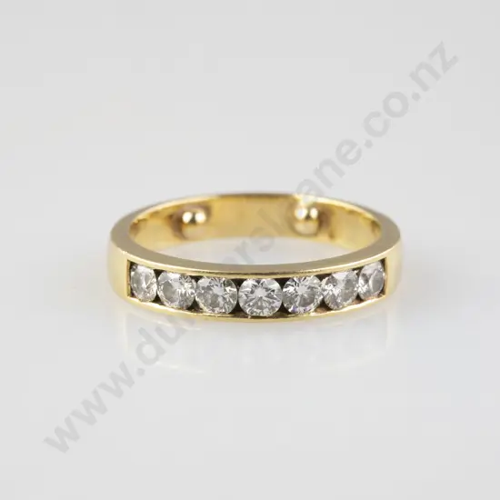 18ct Seven Stone Diamond Band