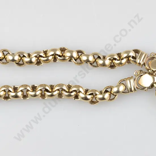 Modern 9ct Heavy Trace Link Bracelet