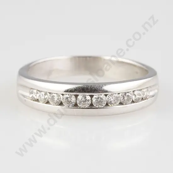 14ct White Gold 10stone Diamond Band