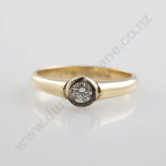 9ct Solitaire Diamond Ring