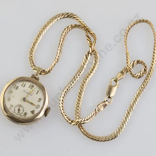 9ct Modern Flat Curb Link Neck Chain