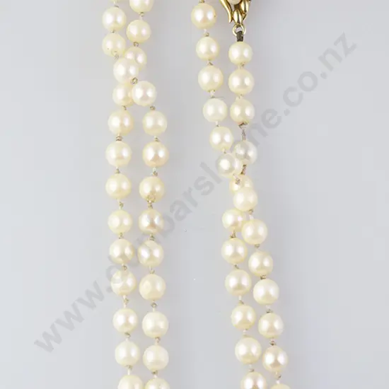 Uniform SIngle Strand Cultured Pearl Necklace