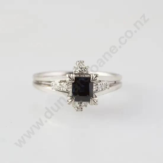 14ct Single Sapphire Dress Ring