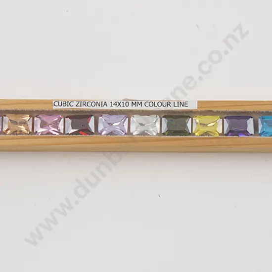 Unmounted Cubic Zirconia 12stone Colourline
