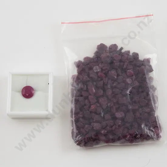 Unmounted Ruby & Natural Rough Cut Rubies