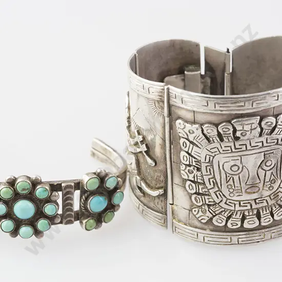 .925 Peruvian Silver Wide Wrist Cuff