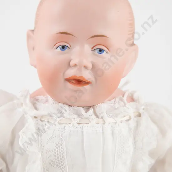 Gebruder Knoch Solid Dome Bisque Shoulder Plate Character Baby Doll