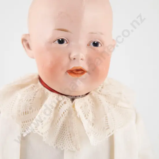 Gebruber Heubach Bisque Shoulder Plate Character Boy Doll