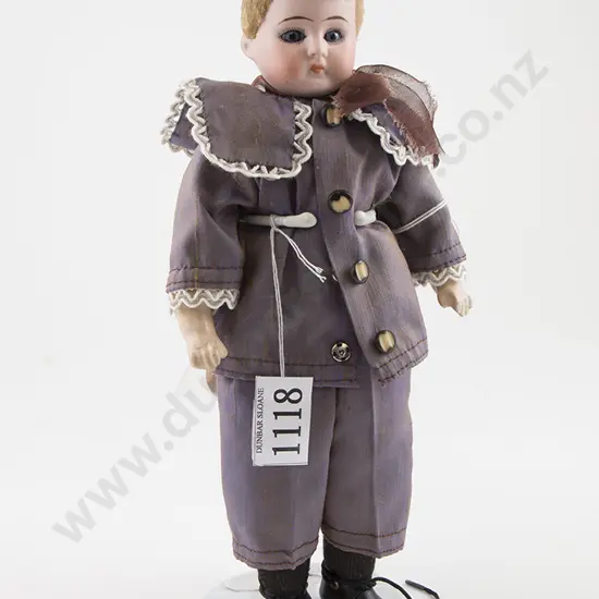 Possible Cuno & Otto Dressel Bisque Shoulder Plate Character Boy