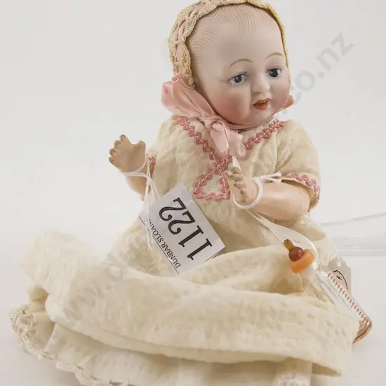 German Solid Dome Bisque Character Baby Doll