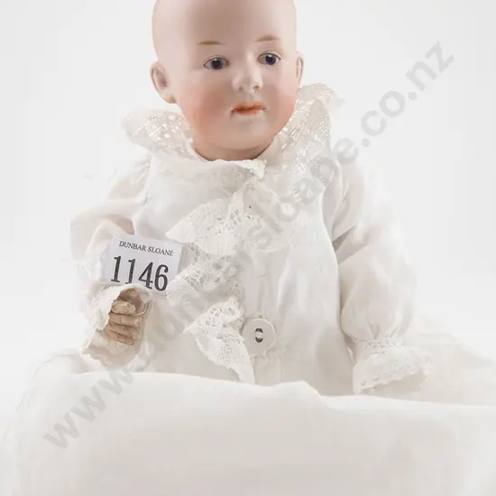 Gebruber Heubach Solid Dome Bisque Pouty Character Baby