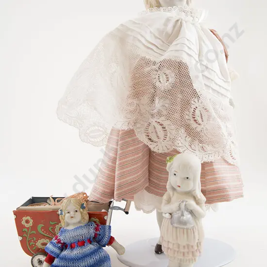 Four All Bisque Nippon Character Dolls
