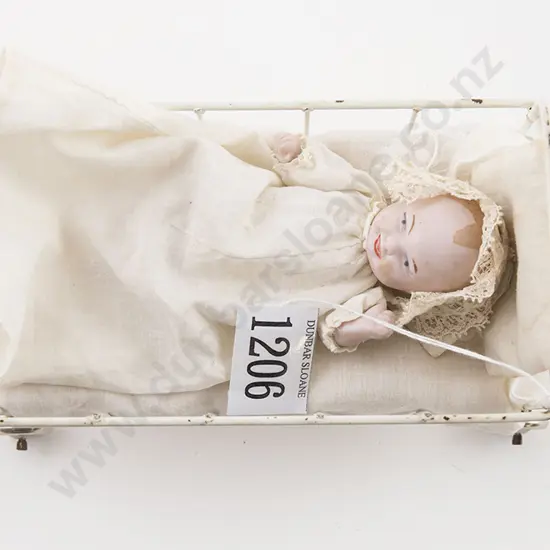 Tiny German All Bisque 'Two Face' Character Baby