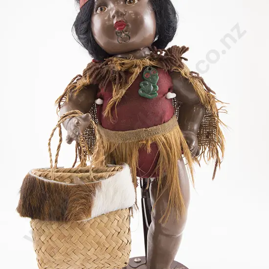 Unmarked All Composition Maori Doll