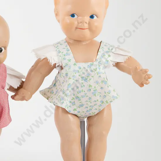 Pair Rose O'Neill All Composition Scootles Dolls