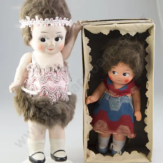 1920/30's Composition Carnival Flapper Doll