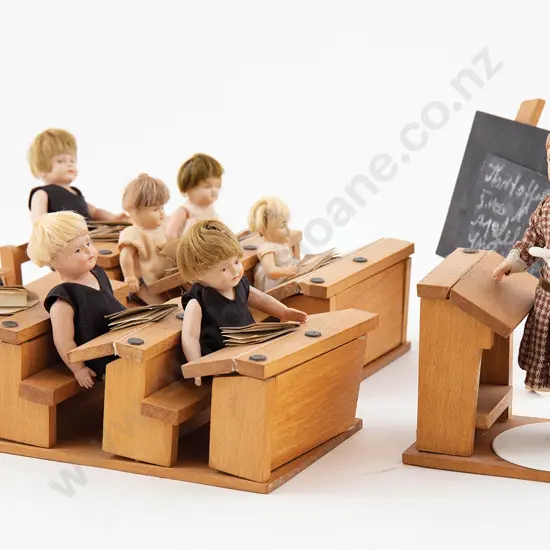 Vintage German Buschow & Beck School Playset