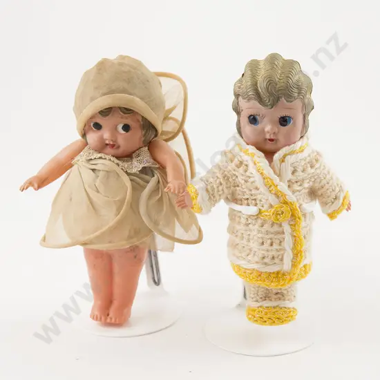 Two Celluloid Carnival Character Dolls