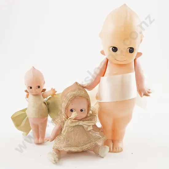 Three Made in Japan Celluloid Kewpies