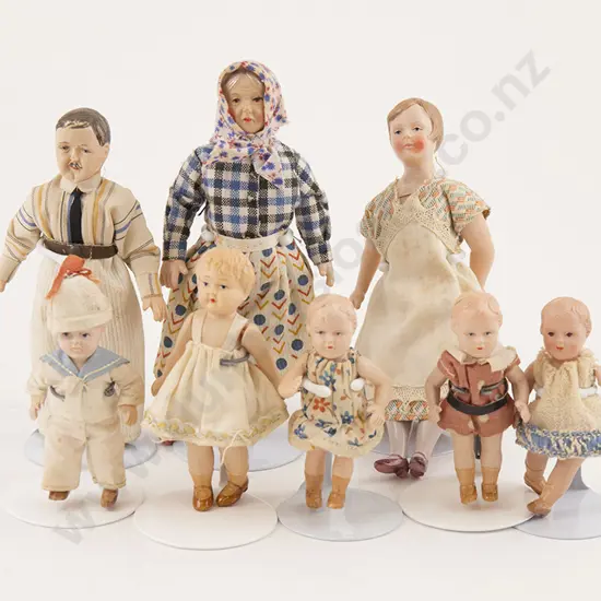 Collection Celluloid Doll House Dolls