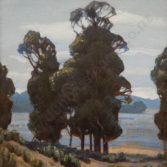 Marcus King - Landscape with Trees Taupo