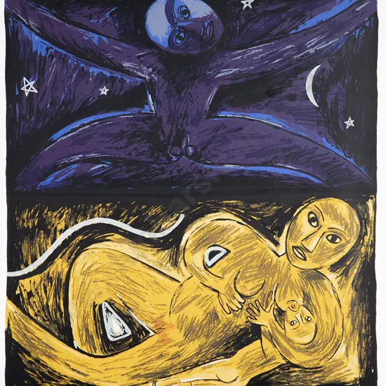 Robyn Kahukiwa - Ko Ranginui / Papatuanuku / Me Ruaumoko